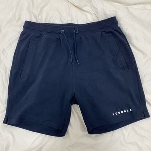 Young LA navy shorts.